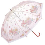 プレミアムビニール傘 60cm 手開き式 8本骨 マイメロ ウオーターペイント UBV60
