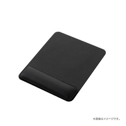 リストレスト付き PUレザー マウスパッド MUP-936BK