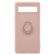7503PXL7ATP [Google Pixel 7a用 ケース カバー ソフトケース TPU スマホリング付き 落下防止 スタンド ストラップホール ライトピンク]