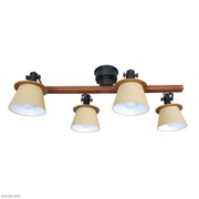 FIPDER フィルダー 4灯シーリングスポットライト 電球別売/LED専用 LC10988-BKBE