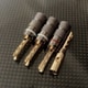 Wネジ止 金メッキBFAバナナプラグ 4個入 LJ-WBFA（G）