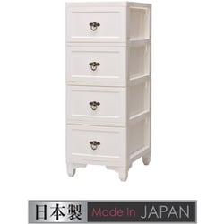 CDL-04WH [カドリー 4段 ホワイト 組み立て多段ラック お客様組立品]