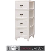 CDL-04WH [カドリー 4段 ホワイト 組み立て多段ラック お客様組立品]