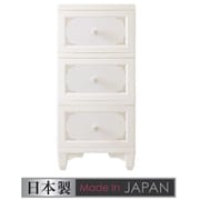 DPC-03-PW [lilou de coco ドレスチェンジチェスト 3段 パールホワイト お客様組立品]