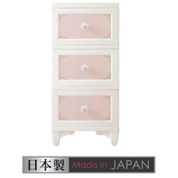 lilou de coco ドレスチェンジチェスト 3段 ピンク お客様組立品 DPC-03-PI