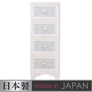 DPC-04-DS [lilou de coco ドレスチェンジチェスト 4段 ダマスク お客様組立品]