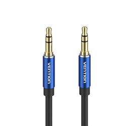 3.5mm ステレオミニプラグ オーディオケーブル ブルー 0.5m BA-4391