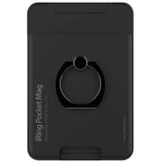 UMS-IR03PKMGLEBL [マグセーフ対応 カードポケット付きスマホリング iRing Pocket MAG Limited Edition ブラック]