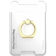 UMS-IR03PKMGLEPW [マグセーフ対応 カードポケット付きスマホリング iRing Pocket MAG Limited Edition ホワイト]