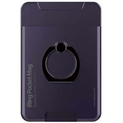 UMS-IR03PKMGLEDP [マグセーフ対応 カードポケット付きスマホリング iRing Pocket MAG Limited Edition パープル]