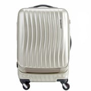 スーツケース FREQUENTER CLAM ADVANCE(フリークエンター クラムアドバンス)旅行日数目安:1~2泊 44L TSAロック搭載 ストッパー付4輪キャリー 53cm シャンパンゴールド FQ1-218GD
