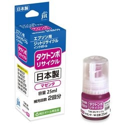 互換リサイクルインクボトル エプソン タケトンボ TAK-M 25ml マゼンタ 日本製 JIT-ETAKM-R