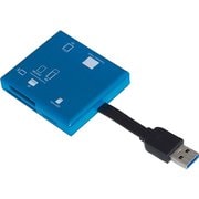 USB 3.2 Gen1 マルチカードリーダー・ライター ブルー CRW-37M87BL