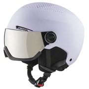ARBER VISOR Q-LITE A9228.3.51 ライラックマット グレイ/シルバーミラー S3 54-58cm [スキー スノーボード ヘルメット]
