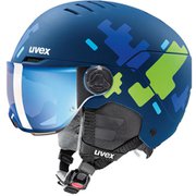 rocket jr. visor 56.6.263.8003 ブルーパズルマット 51-55cm [スキー スノーボード ヘルメット ジュニア]