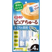 CIAO ピュアちゅ～る まぐろ＆貝柱 14g×4本