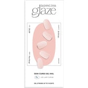 ジェルネイルシール 手の爪用 パールベージュ ZMC007NJ ダッシングディバ グレーズ 34枚