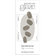 ジェルネイルシール 手の爪用 ディープハキ ZMC085NJ ダッシングディバ グレーズ 34枚