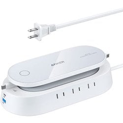 USB急速充電器 Anker 647 Charging Station 10台同時充電可 1000W USB-C×1/USB-C×2（1mケーブル）/USB-A×1/AC×6 ホワイト A91F1521