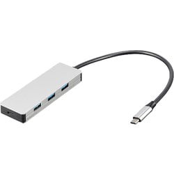 STIXシリーズ PD対応USB3.2Gen2 Type-C4ポート変換アルミハブ UH-C3334SL