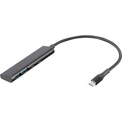 USB3.2Gen1 Type-C4ポート（C×2/A×2）アルミハブ UH-C3364BK