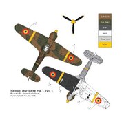 ED48012 1/48 デカール ルーマニア空軍のホーカーハリケーン Mk.I パート1 [プラモデル用品]