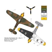 ED72013 1/72 デカール ルーマニア空軍のホーカーハリケーン Mk.I パート2 [プラモデル用品]