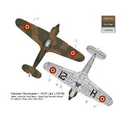 ED48015 1/48 デカール ベルギー空軍のホーカーハリケーン Mk.I [プラモデル用品]