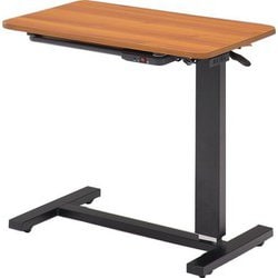 パネルヒーター付き昇降テーブル 本体サイズ：幅70×奥行45×高さ65～95（cm） ライトブラウン LKCD-7045 LBR