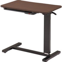 パネルヒーター付き昇降テーブル 本体サイズ：幅70×奥行45×高さ65～95（cm） ダークブラウン LKCD-7045 DBR