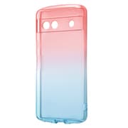 IN-GP7ATC12/RAM [Google Pixel 7a 耐衝撃 TPUソフトケース グラデーション GREA/レッド/ブルー]