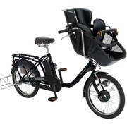 電動アシスト自転車 ふらっか~ずシュシュアシスト 20インチ 内装3段変速 マットブラック ASFRCH203Z