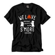 ゆるキャン△ スモア Tシャツ ブラック Lサイズ [キャラクターグッズ]