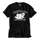 ゆるキャン△ ちくわ&ツカぽん Tシャツ ブラック Mサイズ [キャラクターグッズ]