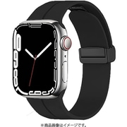 PHDSMGW8L-BK [Esalta シリコンマグネバックル for Apple Watch（42/44/45mm） ブラック]