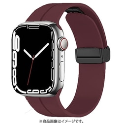 PHDSMGW8L-WR [Esalta シリコンマグネバックル for Apple Watch（42/44/45mm） ワインレッド]