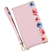 BL-PIX6a-PK [Google Pixel 6a用 ケース 手帳型 ブルーミー スマホケース フラワー ピンク]