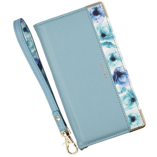 BL-PIX6a-CB [Google Pixel 6a用 ケース 手帳型 ブルーミー スマホケース フラワー クラウディブルー]