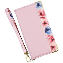 BL-AQSE7-PK [AQUOS sense7用 ケース 手帳型 ブルーミー スマホケース フラワー ピンク]