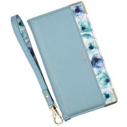 BL-AQSE7-CB [AQUOS sense7用 ケース 手帳型 ブルーミー スマホケース フラワー クラウディブルー]