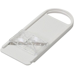 Simple use スライサー 厚さ 自在 野菜 安全ホルダー付 日本製 ホワイト CC-1593