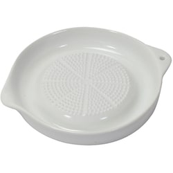 Simple use おろし器 セラミック製 薬味 Sサイズ 幅15×奥行12.5×高さ2.5cm ホワイト CC-1616