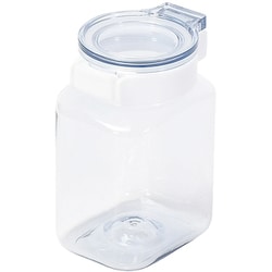 上から中身が見える 保存容器 キャニスター 500ml ワンプッシュ ワンタッチ 日本製 HB-6789