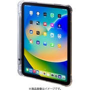 第10世代iPad 10.9インチ用ペン収納ポケット付きクリアカバー PDA-IPAD1918CL