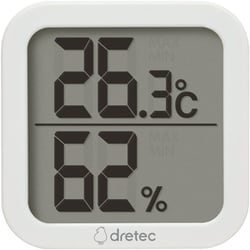 デジタル温湿度計 クラルO-414WT ホワイト BOVW801