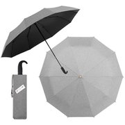 日傘 折りたたみ傘 晴雨兼用 solshade(ソルシェード) 021 53cm 手開き式 遮光率100% UPF50 紫外線遮蔽率99.9% 杢グレー