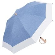 日傘 折りたたみ傘 晴雨兼用 solshade(ソルシェード) 022 50cm 手開き式 遮光率100% UPF50+ 紫外線遮蔽率99.9% 2way収納 杢ミスト/ホワイト