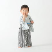 対象年齢:3歳 男児袴 ロンパース グレー(90)