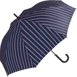 長傘 晴雨兼用 UNISEX BASIC JUMP 65cm ジャンプ式スクールストライプ UX01-011-001