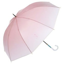 長傘 ビニール傘 コスメティックアンブレラ 61cm ジャンプ式ピンク PT-WN01-001